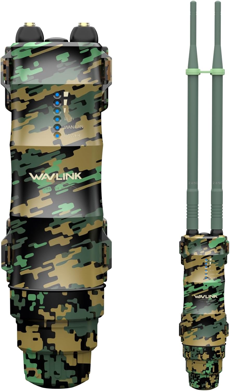 WAVLINK AC1200 Outdoor Long Range Wi-Fi Extender,Dual Band Outdoor Access Point with Active/Passive PoE,WAN/LAN Port,IP67 Waterproof,Supports AP/Router/Repeater Mode,2x7dBi Antennas-Greenwood